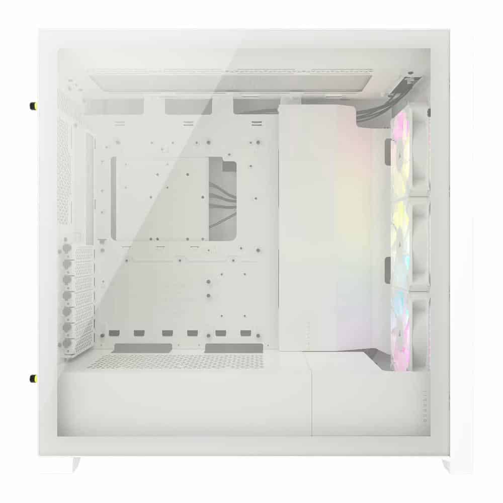 (image for) Corsair 5000D RGB Airflow White + RM8550 White PSU + Corsair H100i ELITE CAPELLIX XT White Bundle